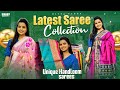 Latest Handloom Saree Shopping | Pure Matka Silk Sarees | Unique Saree Collection || Divya Vlogs