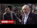 Boris Johnson heckled: 'You should be in Brussels; you're in Morley' - BBC News