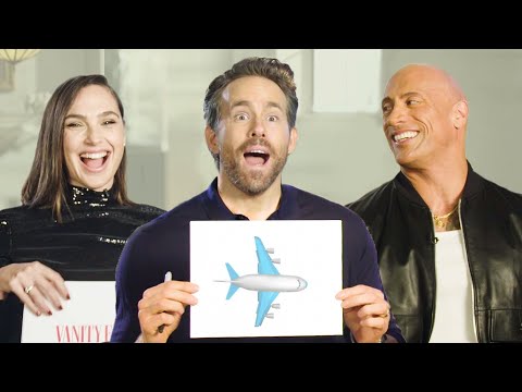 Ryan Reynolds Gal Gadot & Dwayne Johnson Test How Well They Know Each Other Vanity Fair Game Show