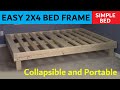 2x4 Queen Bed - Cheap, Easy, Portable
