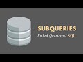 Subqueries in SQL (Inner Queries, Nested Queries)