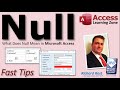 What is Null in Microsoft Access? How to use Is Null, Is Not Null, IsNull, and Not IsNull