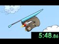 I tried speedrunning Learn 2 Fly and defeated my enemies without mercy