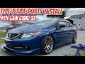 9TH GEN CIVIC SI TYPE-R SIDE SKIRTS INSTALL