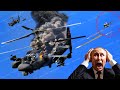 Horrifying Moment, 5 Russian KA-52 Helicopters Destroyed by US F-16s
