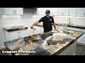 Use Epoxy To Coat Existing Countertops To Make Them Look Like Real Stone | Step By Step Explained
