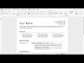 How to Make a Resume with No Work Experience in Microsoft Word (latest)