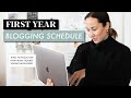My First Year Blogging Schedule | Advice from a 6-Figure Blogger | By Sophia Lee Blogging