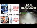 5 Legal HEADLIGHTS 💡 for Night Riding | Best Budget Lights for City & Highway Rides
