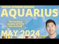 Aquarius May 2024 - MAJOR TURNING POINT YOU’VE WANTED IS COMING! 😍 Tarot Horoscope ♒️