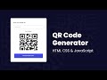 How To Make QR Code Generator Website Using HTML CSS And JavaScript