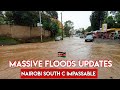 Massive Floods Update in Nairobi - South C Area Impassable! 🌊