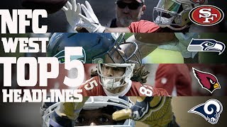 NFC West Top 5 Offseason Headlines Heading into the 2017 Season! | NFL NOW