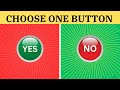 Choose One Button- YES or NO Challenge 🟩 🟥