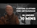 Custom Clothes for Metahuman in Unreal Engine — BEGINNER TUTORIAL