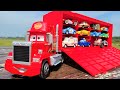 More than 50 Toy Cars Mini Car & Big Mac Trailer | Car Videos For Kids