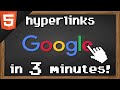 Learn HTML hyperlinks in 3 minutes 👈