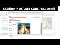 CKEditor in ASP.NET CORE | How to upload Image | How to Save Data in Database | latest version of it