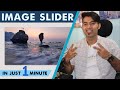 Responsive Image Slider with CSS Animation in 1minute 🔥