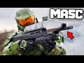 Master Chief Shoots a REAL Halo ASSAULT RIFLE (Full Auto)