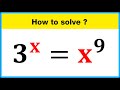A Nice Math Olympiad Exponential Equation | You should know this trick