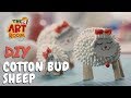 The Art Room Cotton Bud Sheep Best out of Waste Easy Crafts for Kids