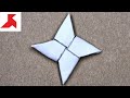 DIY - How to make a NINJA STAR SHURIKEN from ONE sheet of A4 paper