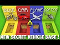 Which SECRET VEHICLE BASE to CHOOSE in Minecraft ? VEHICLE HOUSE !