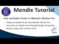Use Multiple Fonts in Mendix Studio Pro