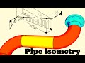 Pipe Isometry, Piping length calculation, 3D model pipe