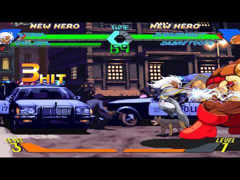 xmen vs street fighter intro