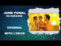 June Ponal Karaoke | Tamil Karaoke With Lyrics | Full Song | High-Quality