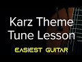 Karz theme tune || Easiest guitar tutorial || Only 5 min to play || #shorts