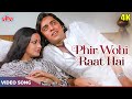 Rekha-Vinod Mehra Romantic Song - Phir Wahi Raat Hai Khwab Ki 4K - Kishore Kumar | Ghar Movie Songs