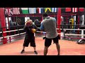 Mitt work with Heavyweight Contender George Arias #mittwork #boxingnews #boxingfights