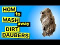 How To Wash Away Dirt Dauber Nests | White Stucco