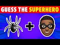 Guess the Superhero by Emoji🕷️🦸‍♂️| Marvel & DC Characters