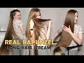 Real Rapunzel Nyata LIVE! 🔥 long hair over face - shaking - brushing 🔥LONG HAIR stream[en/ru]