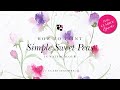 How to Paint Sweet Peas in Watercolour - Hello Clarice Tutorials