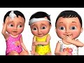Five Little Babies jumping on the Bed | Kids' Songs | 3D Nursery Rhymes for Children