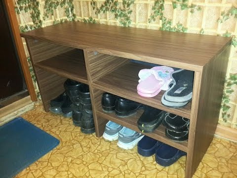 Как сделать полку под обувь своими руками
