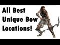 Skyrim - ALL Unique Bow - Locations (Best, secret) - YouTube