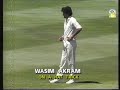 RARE. Extended highlights of Akram's brilliant 11 wicket performance vs Aust 1st Test MCG January 90
