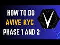 How to do Avive KYC Phase 1 and Phase 2