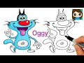 How to Draw Oggy Easy | Oggy and the Cockroaches