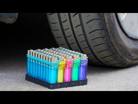 EXPERIMENT CAR VS Lighters