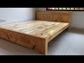 Great Woodworking Projects for Your Home// How To Build a Best Quality Wooden Double Bed Frame
