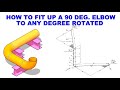 HOW TO FIT UP A 90 DEGREE ELBOW, ROTATED TO ANY DEGREE 2