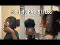 Short 4c hair styles: slay your look in 2024 #blackgirlhairsryles #blacktiktok