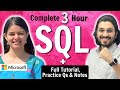 SQL - Complete Course in 3 Hours | SQL One Shot using MySQL